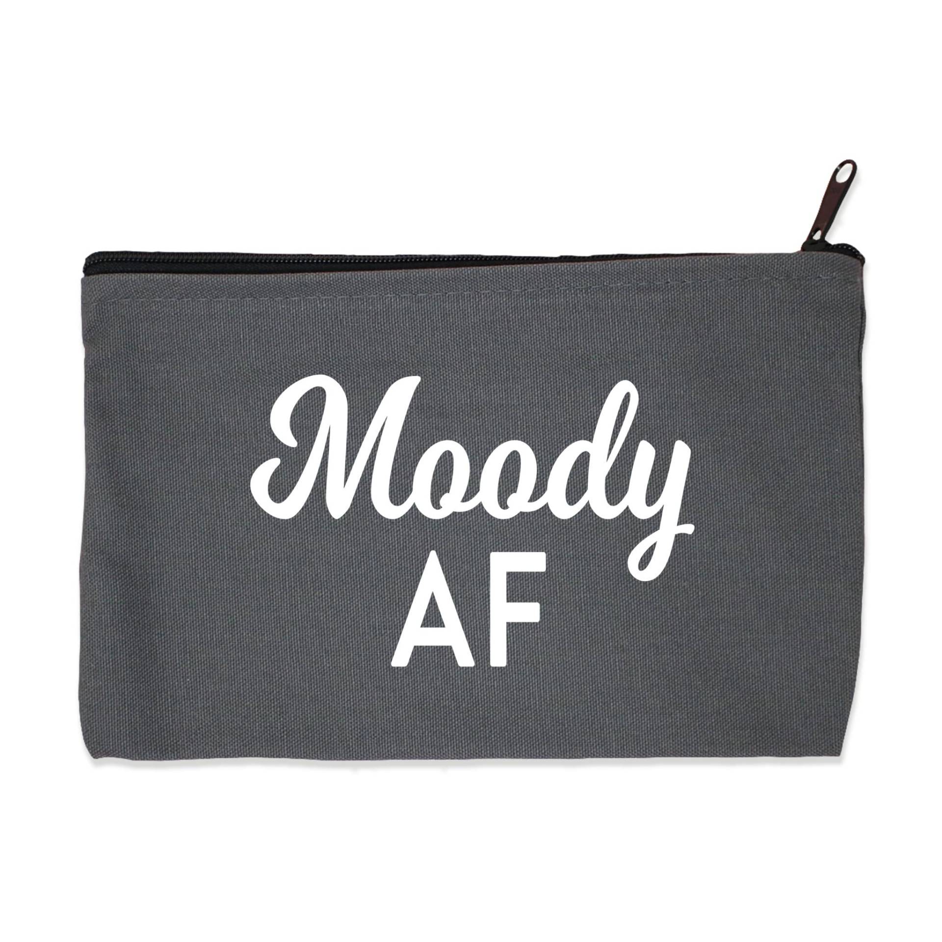 Moody Af - Grau Canvas Zip Beutel Make-Up Tasche Bleistift Fall Reise-Beutel Moody Af - Grau Canvas Zip Beutel Make-Up Tasche Bleistift Fall Reise-Beutel von Towne9