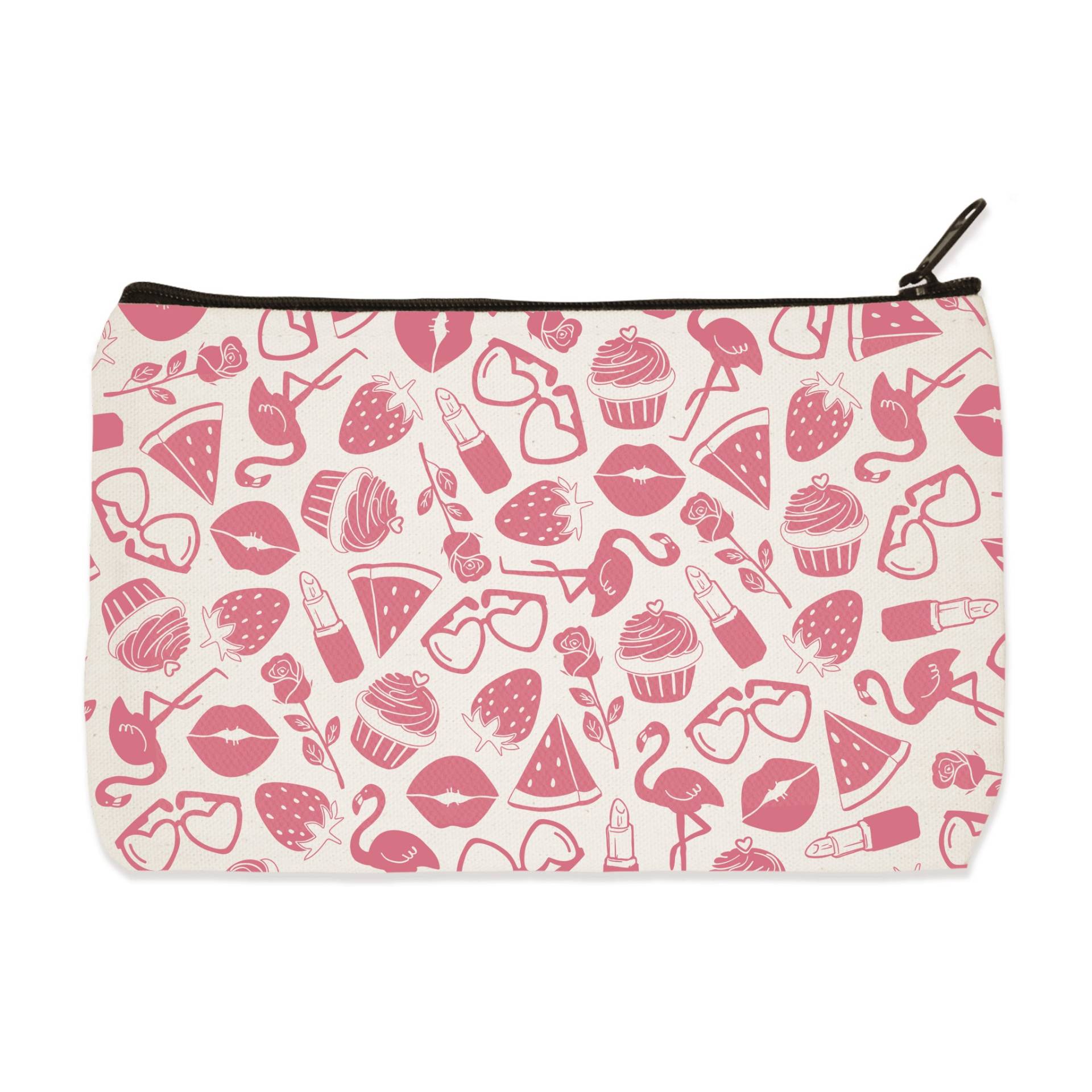 Rosa Dinge Canvas Zip Beutel - Make-Up-Tasche Bleistift Fall Reise-Beutel Rosa Dinge Canvas Zip Beutel - Make-Up-Tasche Bleistift Fall Reise-Beutel von Towne9