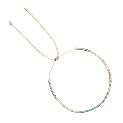 Townshine Miyuki Rocailles-Perlenarmbänder im koreanischen Stil, minimalistisch, bunt, handgewebt, für Damen, Ohne Edelstein von Townshine