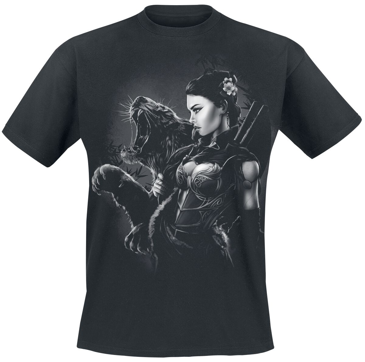 Toxic Angel Blossom T-Shirt schwarz in L von Toxic Angel