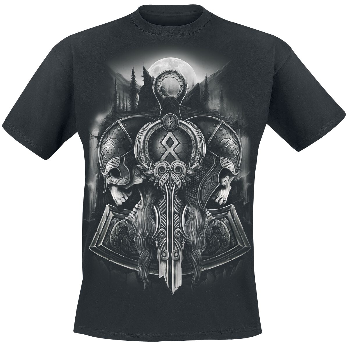 Toxic Angel Guardian Of Midgard T-Shirt schwarz in XL von Toxic Angel