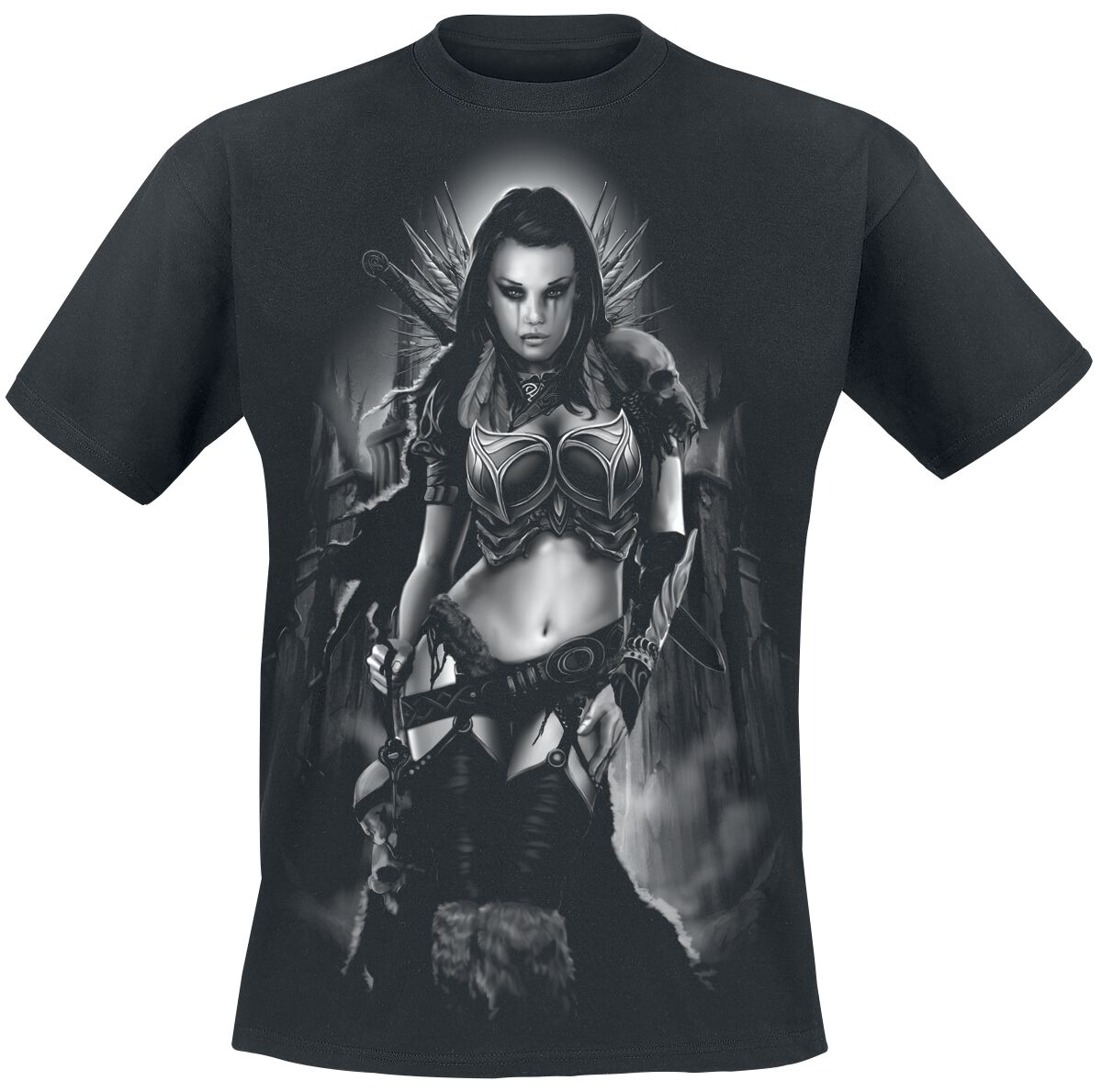 Toxic Angel Hel T-Shirt schwarz in 3XL von Toxic Angel