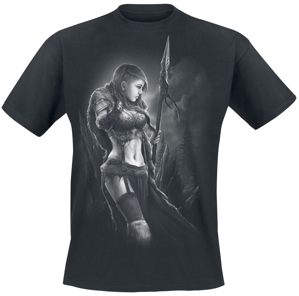 Toxic Angel Spirit of Huntress T-Shirt schwarz in 4XL von Toxic Angel