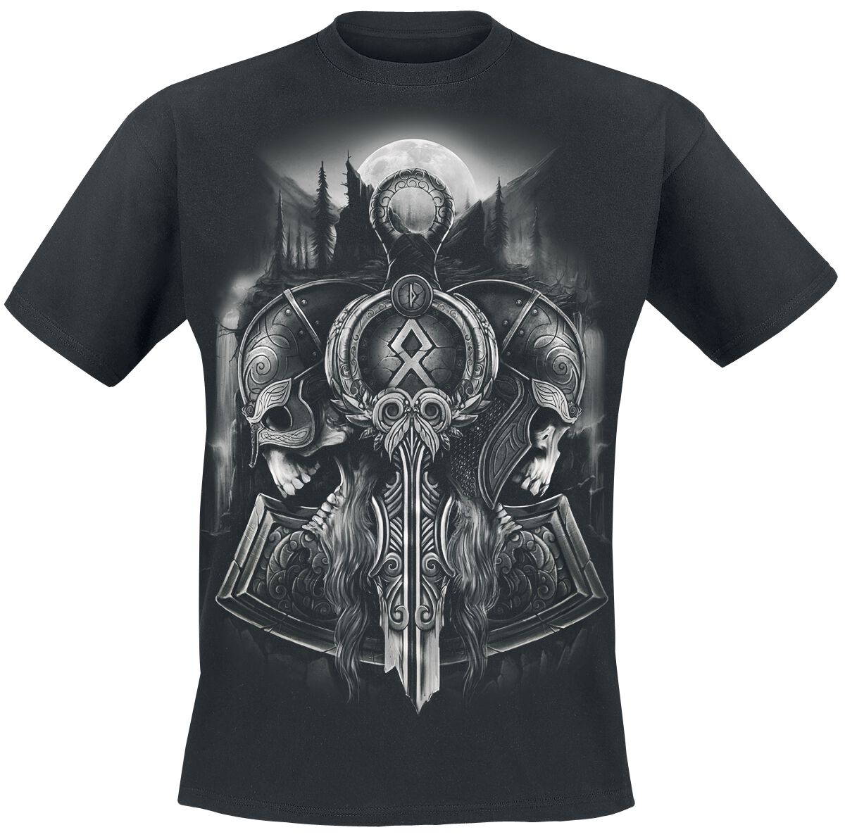 Toxic Angel T-Shirt - Guardian Of Midgard - S bis 4XL - für Männer - Größe L - schwarz von Toxic Angel
