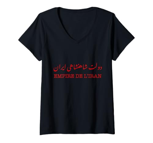 Damen Empire De L'Iran T-Shirt mit V-Ausschnitt Damen Empire De L'Iran T-Shirt mit V-Ausschnitt von Toxic Merch