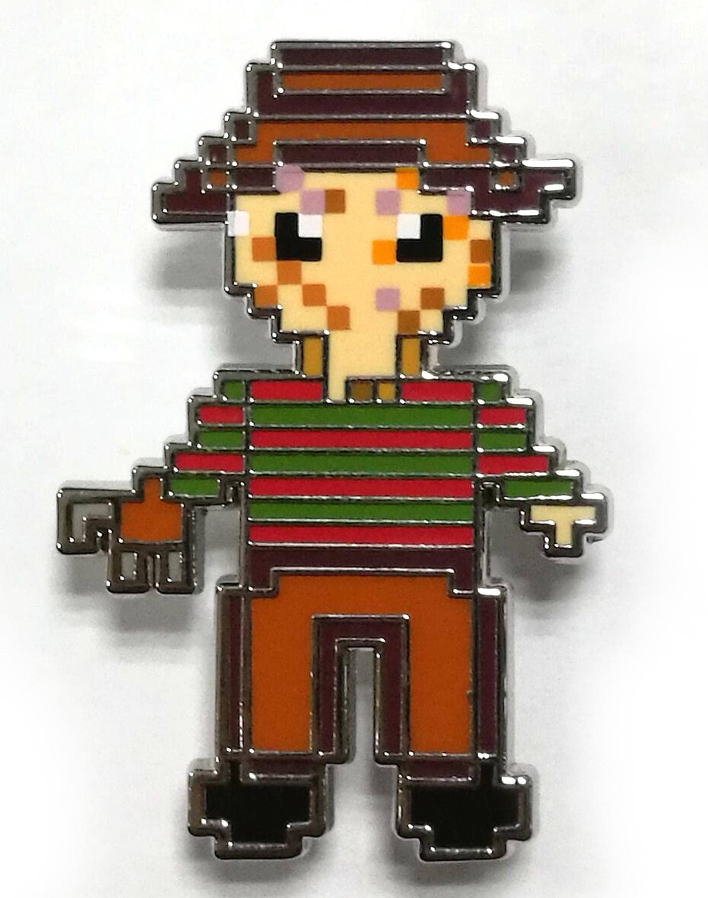 Emaille-Freddy Krueger-8-Bit-Parodie Emaille-Freddy Krueger-8-Bit-Parodie von ToxicToastRecords