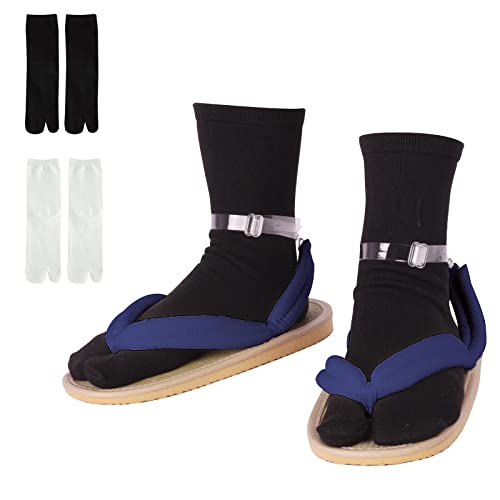 Anime Unisex Cosplay Clog Schuhe Japanische Cosplay Prop Oshitari, Blau, 10 Women/9 Men von Toyep Cosplay