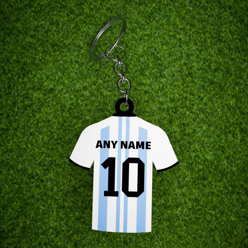 Personalized Football Keychain - Custom Name & Number Perfect Gift For Soccer Fans von Toyo3d
