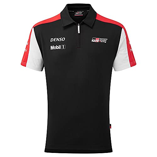 Offizielles Gazoo Racing Team Poloshirt für Erwachsene, Schwarz , S von Toyota Gazoo Racing