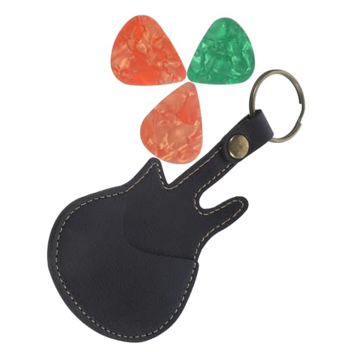 1 Satz Plektrenhalter Tote-Organizer Plektrumtasche Plektrum Tasche Schlüsselanhänger Plektrum Mit Unterschiedlichem Muster Koffer Für Halter Für Kind Gitarre Die Kette Pu von Toyvian