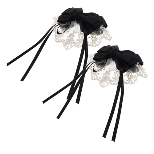 2 Stück Haarschmuck mit Großen Schleifen Lange Haarspangen für Geburtstagsfeiern Hochzeiten Abschlussbälle Haaraccessoires für Frauen von Toyvian