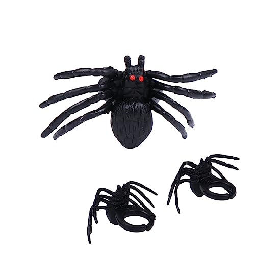 Toyvian 20stücke Halloween Spider Ringe Kunststoffring Spielzeug Für Diy Dekorationen Und Grusel-events Langlebig Und Kreativ Gestaltet Für Halloween-partys Und Besondere Anlässe von Toyvian