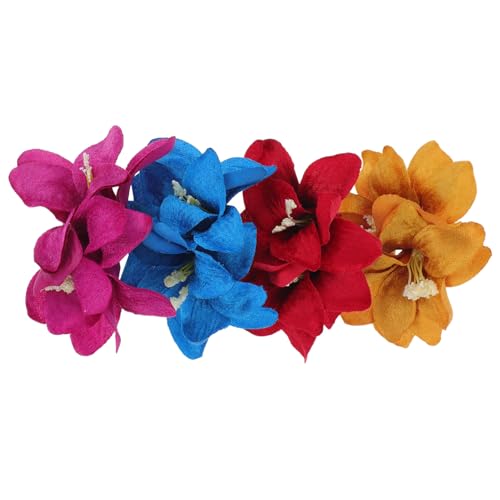 4 Stück Blumen Haarspangen Plumeria Hibiskus Haarnadel Hawaii Haarspangen Künstliche Blumen Seitliche Clips Sommer Boho Accessoires Für Hochzeit Urlaub Strandparty von Toyvian