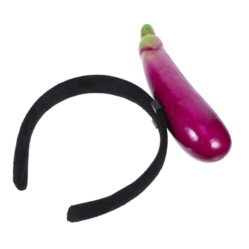 Toyvian 4stücke Teiliges Auberginen-stirnband Für Halloween Lustige Party-accessoires Mit Lebensechten Gemüseformen Bequeme Stirnbänder Für Lange von Toyvian