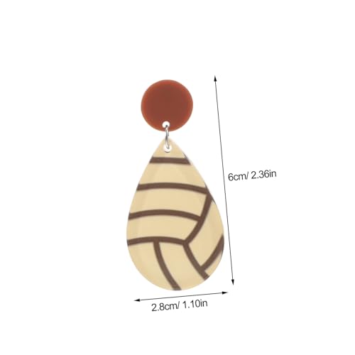 Toyvian 1 Paar Kreative Ohrhänger für Frauen Hängende Ohrringe im Ballspiel Design für Besondere Anlässe und Einzigartiger Modischer Ohrschmuck von Toyvian