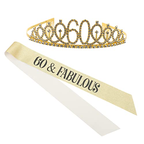 Toyvian Weibliche Geburtstagsdekorationen Zum 60 Bequem Stilvoll Schärpen-set von Toyvian
