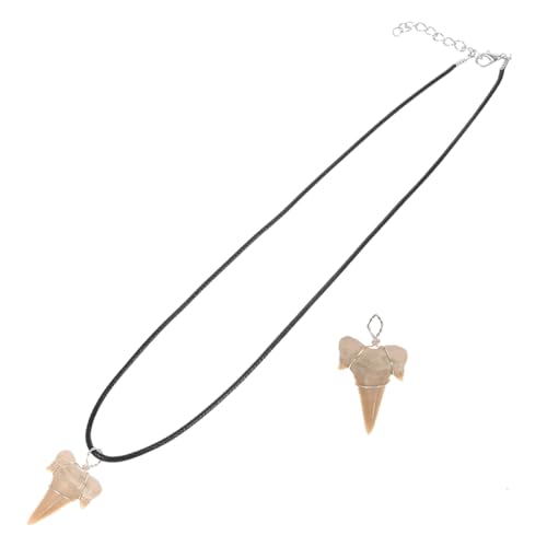 Toyvian Haifischzahn-anhänger Für Halskette Mit Zähnen Charm-halskettenanhänger Tribal-stil Für Männer Cool Für Strandpartys Und Alltag von Toyvian