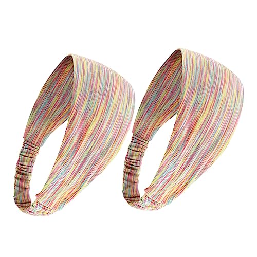 Toyvian 2stücke Pack Seidige Stirnbänder Sport-schweißbänder Make-up-haarbänder Farbig von Toyvian