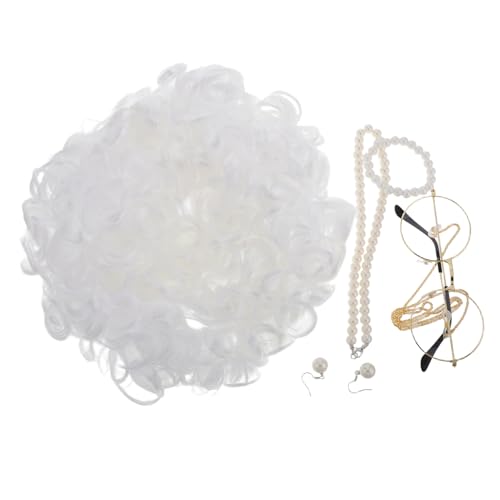 Toyvian Perücken-set Für Damen -perücke Für Halloween-kostüm Cosplay-accessoires Lustiges Kostüm Für Erwachsene Party-outfit Für Alte Damen von Toyvian