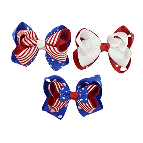 Toyvian 1satz Teiliges Mädchen Haarklammern Mit Schleifen Für Unabhängigkeitstag Rote Blaue Und Weiße Haaraccessoires Für Patriotische Feiern Und Fotoshootings von Toyvian