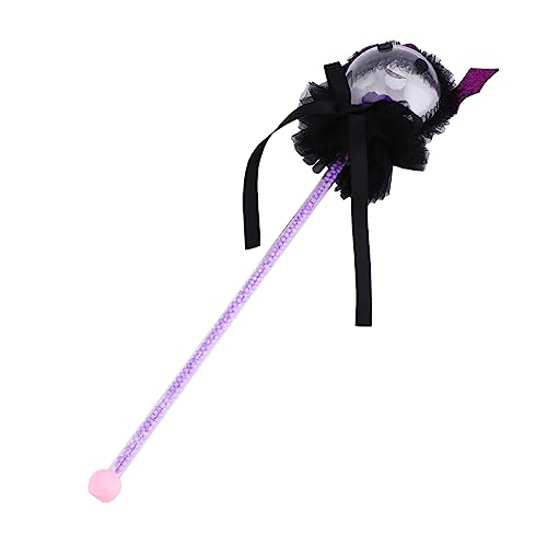 Toyvian 1stk Halloween Blinklichter Zauberstab Spielzeug Halloween-zauberstab Halloween-stick Vorräte Aufbewahren Schöner Feenstab Harz Violett Kind Niedlich Spinnenlicht von Toyvian