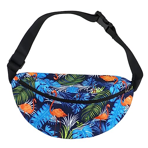 Toyvian 1 Stück Hüfttasche mit Digitaldruck Brusttasche Outdoor-Reisetasche Lauftasche Bauchtasche Blue von Toyvian