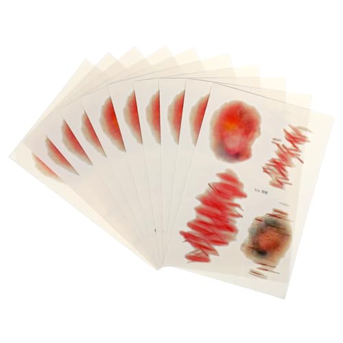 Toyvian 10 Blatt Realistische Fake Wunden Aufkleber PVC Narben Sticker Hautfreundlich Halloween April Fools Party Deko für Erwachsene von Toyvian