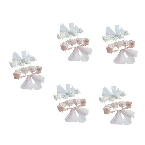 Toyvian 10 Stk Spitzenstirnband Baby Blumenkranz Geblümtes Haarband Für Babys Blumenkopfschmuck Für Säuglinge Stirnbänder Mit Perlen Weiß Koreanische Version Spitze Kleine Geschenk von Toyvian