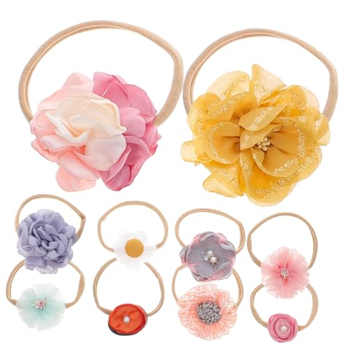 Toyvian 10 Stück 1 Satz Stirnbänder baby blumen Baby-Foto-Requisiten Babyfotografie Haarband Stirnband Tiara Kopfschmuck für Kinder Kopfbedeckung für Babys die Blumen Haarschmuck Kleine von Toyvian