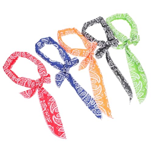 Toyvian 10 Stück Teiliges Kühlender Sporthalstücher Wiederverwendbare Schnell Trocknende Eis Schals für Nacken und Kopf Atmungsaktive Feuchtigkeitsspendende Sommer Kopfbänder in Rot Grün von Toyvian