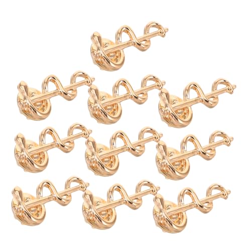 Toyvian 10 Stück Teiliges Snake Caduceus Brosche für Ärzte und Krankenschwestern Eleganter Anstecker für Besondere Anlässe Leicht und Tragbar Goldene Medizinsymbol Brosche von Toyvian