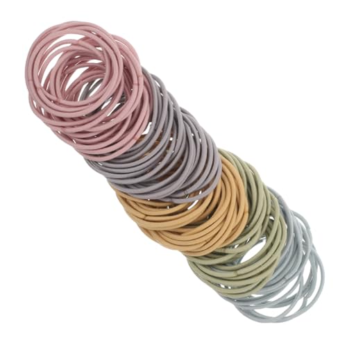 Toyvian 100stücke Nahtlose Dünne Haargummis Für Mädchen Bequeme Rutschfeste Elastische Haarbänder Einfache Basic-pferdeschwanzhalter Haarschmuck von Toyvian