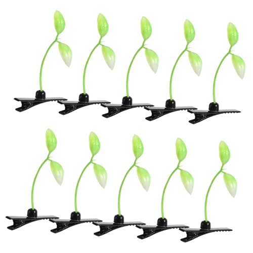 Toyvian 10stücke Sprossenclip Haarspangen Grün Pflanzen Form Haarclips Für Frauen Mädchen Party Home Diy von Toyvian