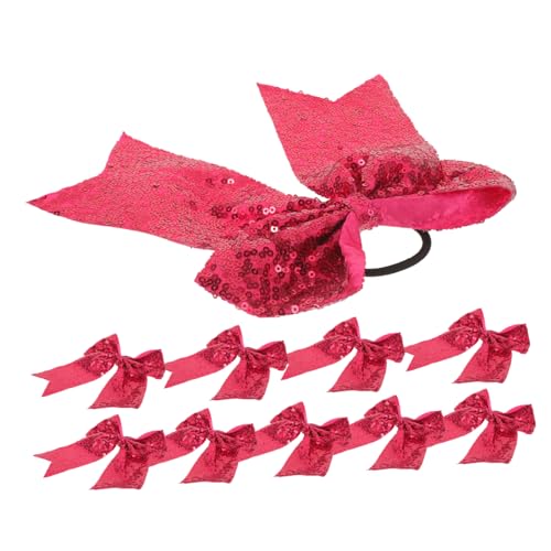 Toyvian 10stücke Cheerleader Haarschleifen Elastische Haar Bögen Für Cheerleading Sport Outfit Alltag Party Mädchen Töchter Teenager von Toyvian