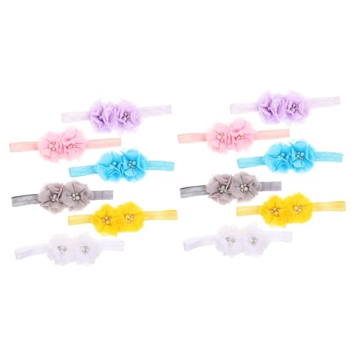 Toyvian 12 Stk baby stirnband elastische Haargummis für Babys elastisches Stirnband baby stirnbänder Haarschmuck für Babys Geschenk Stirnbänder für Kinder Haargummis aus Stoff Elastizität von Toyvian