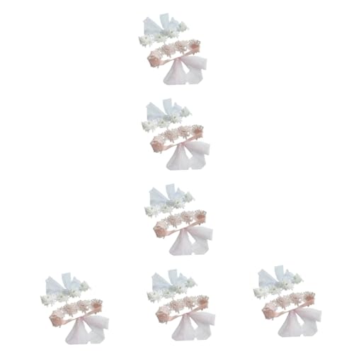 Toyvian 12 Stk Spitzenstirnband Geburtstagsstirnbänder Mädchen Strass Stirnband Glitzer Stirnbänder Blumenkopfschmuck Für Kleinkinder Haargummis Für Mädchen Ohrring Perle Baby Weiß Spitze von Toyvian