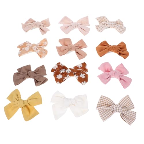 Toyvian 12stücke Mädchen Haarclips Schleifen Haarspangen Haarbarrettes Für Kleine Mädchen von Toyvian