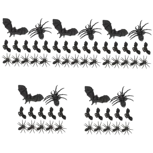 Toyvian 120 Stk Spinnenfledermaus-Ring Halloween-Partygeschenke Spinnenringe aus Kunststoff Kinderspielzeug Spielzeuge Fingerringe Spinnenring Dekoration künstlich Requisiten Spielzeugring von Toyvian