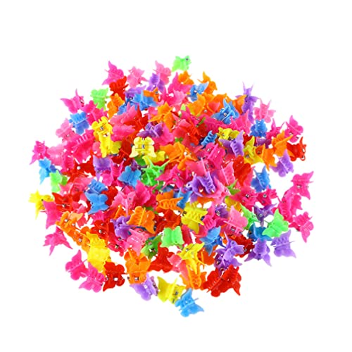 Toyvian 120st Miniclips Haarklammern Für Mädchen Haarschmuck Für Mädchen Mädchen-clips Mini-haarkralle Blaue Haarzusätze Mini-schmetterlingsclips Mini-haarnadel Ausgabekarte Kind Karikatur von Toyvian