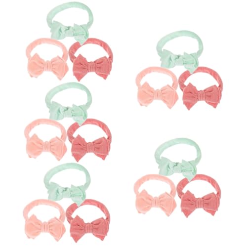 Toyvian 15 Stk -Stirnband kinder haarschmuck hair accessories dehnbare Stirnbänder für Kleinkinder Party-Haarband empfindlich Kopfbedeckung dreiteiliger Anzug Stirnband Kleine von Toyvian