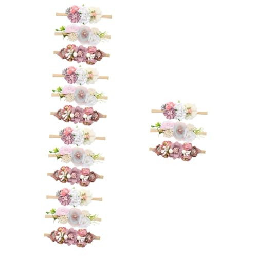 Toyvian 15 Stk Stirnband Haarschmuck Für Babys Brötchenmaschine Für Haare Baby- Weiches, Dehnbares Haarband Florales Haarband Baby Stirnbänder Kleinkind Stoff Die Blumen Blumenkleid von Toyvian