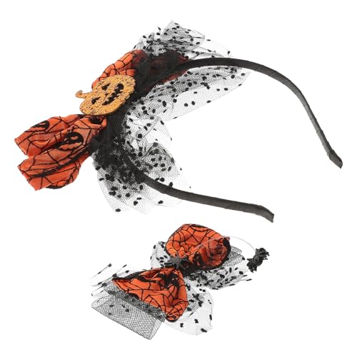 Toyvian 1satz Halloween Haarreif Mit Kürbis-design Und Haarklammer Lustige Und Schicke Haaraccessoires Für Junge Mädchen Für Partys Und Fotoshootings Teilig Haarreif Haarspange von Toyvian
