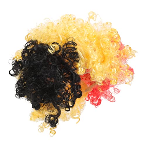 Toyvian Country Flag Fake Hair Tragbares Clown Haar Verschleißfeste Perücke Prop Fans Zubehör Party Cosplay Geburtstag Fest Motto Lustig von Toyvian