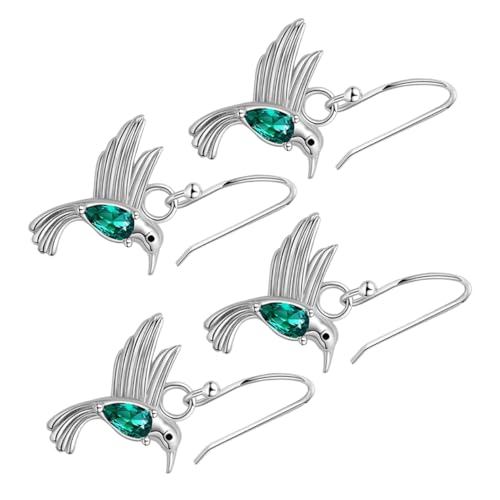 Toyvian 2 Paar Hummingbird Ohrringe Elegante Vogel Anhänger Ohrringe mit Grünem für Frauen Perfektes für Mutter und Tochter Schmuckset Toyvian 2 Paar Hummingbird Ohrringe Elegante Vogel Anhänger Ohrringe mit Grünem für Frauen Perfektes für Mutter und Tochter Schmuckset von Toyvian