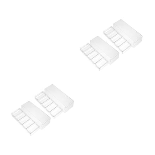 Toyvian 2 Sätze Chip-Box Karte Poker Tabletts Würfelfach Geldbörse Chips-Rack-Organizer Sichtbare Chipsschale Transparent P.s 2 Stück * 2 von Toyvian
