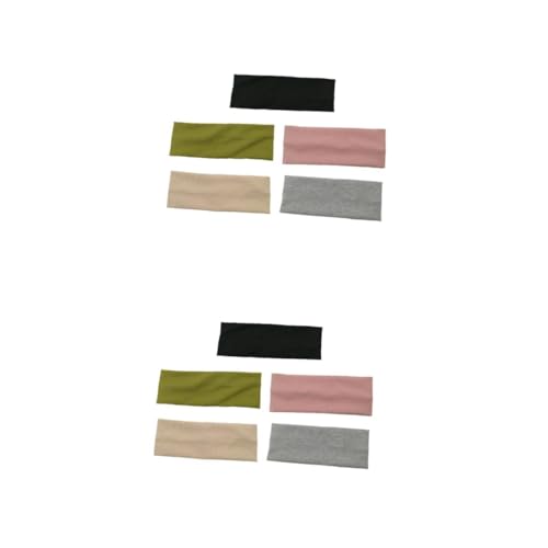 Toyvian 2 Sätze Haarband Zum Waschen Des Gesichts Make -up -haarstirnband Trendy Fitness-schweißstirnband Haar-make-up-stirnbänder Trainingsstirnbänder Für Frauen Baumwollfaden 5 Stück * 2 von Toyvian