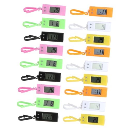 Toyvian 2 Sätze Schlüsselanhänger Taschenuhren Für Uhr Für Zufällig Praktische Und Lernuhr Für Camping Und Sport Zufällige Farbe 6 Stücke * 2 von Toyvian