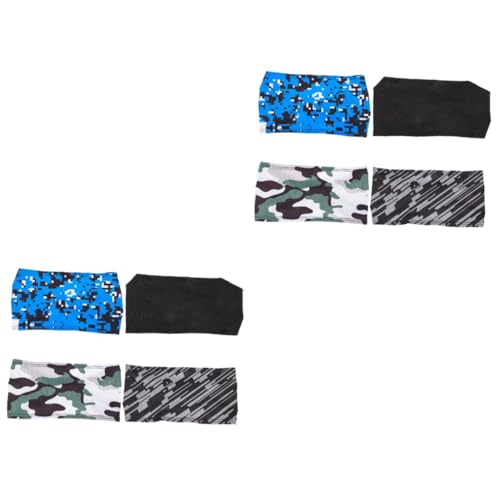 Toyvian 2 Sätze Sport Stirnbänder Für Herren Schweißabsorbierende Atmungsaktive Und Rutschfeste Haarbänder Elastische Sportkopfbedeckung Für Fitness Joggen Basketball Und 4 Stücke * 2 von Toyvian