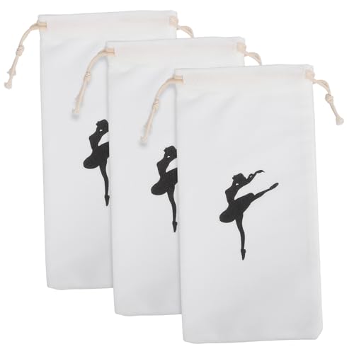 Toyvian 2 Sätze Teiliges Kordelzug Tanzschuhtaschen Praktische Aufbewahrung Für Ballettschuhe Tragbar Wiederverwendbar Reinigen Für Ballettschüler Und Tänzer 3 Stücke * 2 von Toyvian