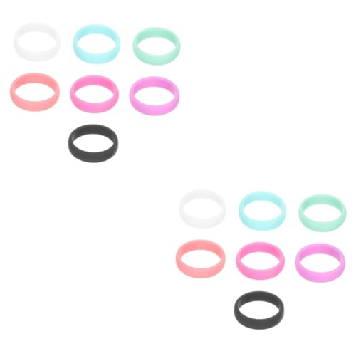 Toyvian 2 Sätze Teiliges Silikon Ringe Für Frauen Ergonomisches Design Für Outdoor Sportarten Rutschfest Schutz Von Eheringen Bei Aktivitäten 7 Stücke * 2 von Toyvian